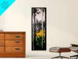 Birch Forest, Black and White Art, Nature Wall Art, Framed Canvas Print, Rustic Woodland, Farmhouse Decor, Living Room Artwork