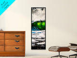 Ocean Wave, Bold Abstract Seascape, Coastal Wall Art, Framed Canvas Print, Modern Home Decor, Beach Inspired Artwork, Statement Piece