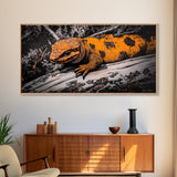 Reptile, Lizard, Wildlife, Canvas Print, Unique Wall Art, Animal Art, Rustic Decor, Living Room Art, Man Cave Gift, Nature Lover Gift