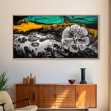 Abstract Fluid, Colorful Swirl, Black Gold Art, Canvas Print, Modern Wall Art, Living Room Art, Unique Home Decor