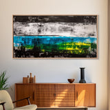 Abstract Ocean, Modern Art, Blue and Green, Coastal Canvas Print, Minimalist Waves, Contemporary Wall Art, Beach House Decor, Bold Art