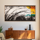 Abstract Waves, Modern Wall Art, Contemporary Painting, Minimalist Art, Framed Canvas Print, Living Room Decor, Unique Artwork