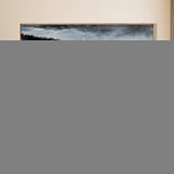 Ocean Waves, Coastal Scene, Monochrome Seascape, Framed Canvas Print, Beach House Decor, Minimalist Ocean Art, Modern Wall Art
