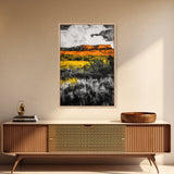 Desert, Canyon Landscape, Western Wall Art, Canvas Print, Rustic Home, Earthy Tones, Living Room Decor, Southwest Aesthetic
