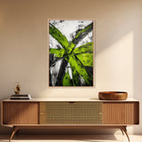 Green Abstract, Bold Modern Art, Vibrant Minimalist Design, Contemporary Statement Piece, Office Wall Decor, Framed Canvas Print