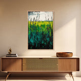 Wheat Field, Landscape Art, Framed Canvas Print, Nature Wall Art, Countryside Painting, Rustic Farmhouse Decor, Bedroom Art
