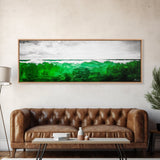 Ocean Wave, Green Sea, Coastal Art, Beach House, Canvas Print, Large Wall Art, Modern Seascape, Minimalist Decor, Bedroom Wall Art