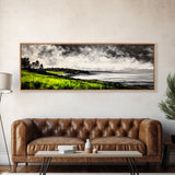 Mountain Reflection, Nature Canvas Print, Lake Wall Art, Black and White Art, Minimalist Landscape, Cabin Decor, Living Room Art