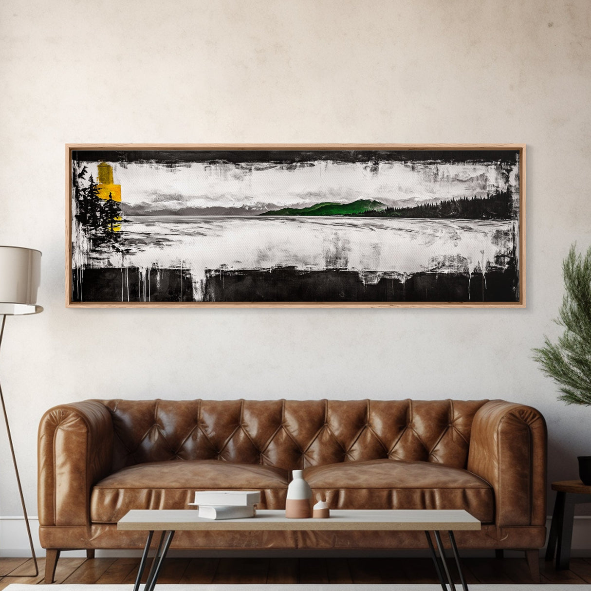 Monochrome Meadow, Landscape Canvas Print, Nature Wall Art, Farmhouse Decor, Rustic Art, Countryside Scene, Living Room Wall Art