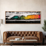 Bold Wave, Colorful Surf, Abstract Ocean, Framed Canvas Print, Surf Art, Modern Coastal, Vibrant Wall Art, Beach House Decor