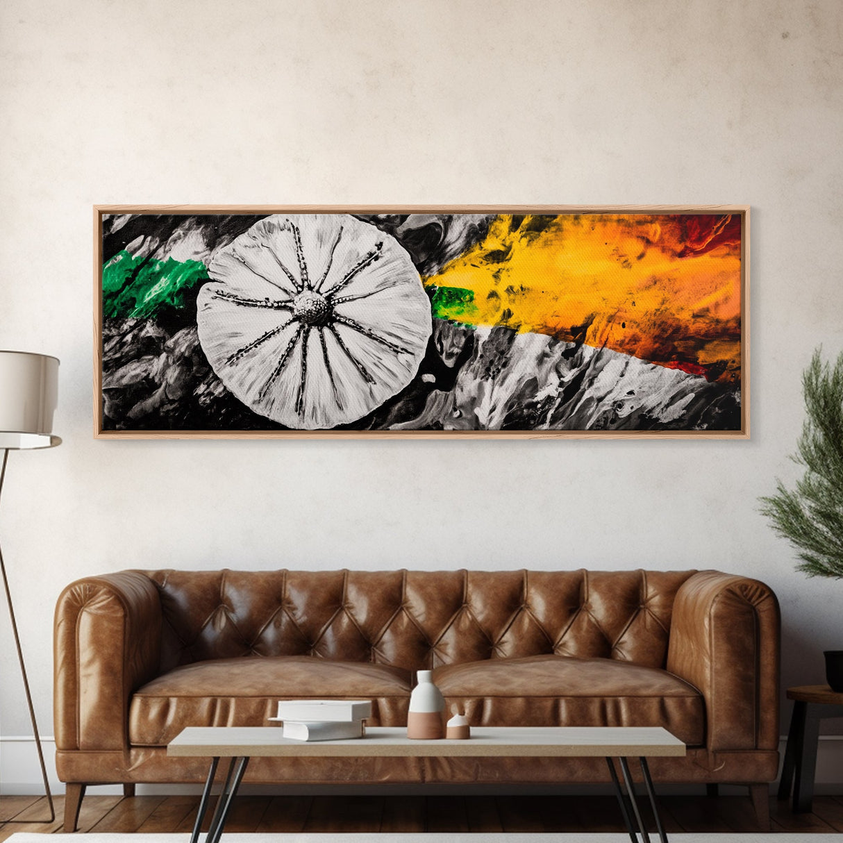 Sea Urchin, Ocean Abstract, Canvas Print, Nautical Wall Art, Coastal Home Decor, Modern Seaside Artwork, Beach House Painting, Black and White