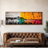 Castle Coast, Dramatic Seascape, Colorful Ocean, Canvas Print, Abstract Wall Art, Home Office Decor, Large Wall Art, Unique Gift
