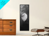 Floating Leaf, Autumn Stillness, Water Reflection, Framed Canvas Print, Fall inspired decor, Bathroom minimalist art, Botanical nature gift