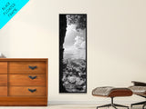 Ocean Cave View, Coastal Water Art, Dreamy Nature Escape Print, Bathroom or Bedroom Decor, Framed Canvas Print, Tranquil Seascape