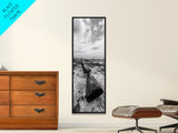 Shotgun Beach, Western Art, Coastal Edge, Canvas Print, Masculine Wall Decor, Cabin Style, Rustic Photography, Dramatic Sky