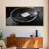 Rustic Soap Bowl, Farmhouse Kitchen Art, Homestead Decor, Simple Living Style, Canvas Print, Country Kitchen Wall Art, Autumn Accent