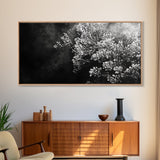 Botanical Texture, Nature Closeup Art, Modern Organic Aesthetic, Framed Canvas Print, Bedroom Wall Art, Neutral Boho Wall Decor