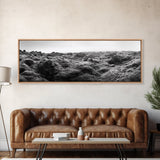 Volcanic Moss, Rugged Terrain, Icelandic Landscape, Wild Nature Scene, Canvas Print, Earthy Tones, Entryway Wall Art, Minimalist Adventure Art