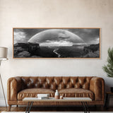 Rainbow Desert Storm, Moody Landscape Photography, Canyon Wall Art, Canvas Print, Living Room Statement Piece, Western Style Decor
