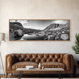 Mountain Stream, Rocky Path, Alpine Beauty, Wilderness Escape, Canvas Print, Cabin Wall Art, Nature Photography, Adventure Home Vibe