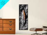 Stone Leaf, Earth Tones, Nature Fossil, Ancient Texture, Framed Canvas Print, Fall Wall Art, Rustic Decor Accent, Boho Nature Artwork