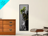 Tree of Life, Cliff Growth, Resilience Symbol, Nature Power, Framed Canvas Print, motivational office art, surreal landscape decor