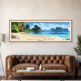 Bottle Beach, Thailand Panoramic Beach Print, Vacation Gift, Thailand Wall Art, Beach Painting, Beach Decor, Beach Painting