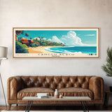 Canggu Beach, Indonesia Panoramic Print, Vacation Gift, Indonesia Wall Art, Beach Painting, Beach Decor, Beach Or Lakehouse Art