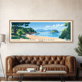 Cape Maclear, Malawi Panoramic Print, Vacation Gift, Malawi Wall Art, Beach Painting, Beach Decor, Beach Or Lakehouse Art