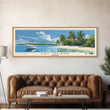 Cat Island, Bahamas Panoramic Beach Print, Vacation Gift, Bahamas Wall Art, Beach Painting, Beach Decor, Beach Painting