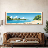 Cayo Paraiso, Dominican Republic Panoramic Beach Print, Vacation Gift, Dominican Republic Wall Art, Beach Painting, Beach Decor, Beach Painting