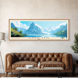 Cerro Azul, Peru Panoramic Print, Vacation Gift, Peru Wall Art, Beach Painting, Beach Decor, Large Wall Art, Wood Frame Art
