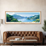 Clear Water Bay, Hong Kong Panoramic Beach Print, Vacation Gift, Hong Kong Wall Art, Beach Painting, Beach Decor, Beach Painting