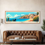 Crete, Greece Panoramic Print, Vacation Gift, Greece Wall Art, Vacation Wall Art, Vacatation Memories, Beach Decor, Beach Or Lakehouse Art