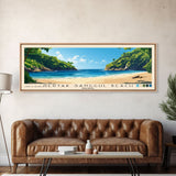 Gertak Sanggul Beach, Malasyia Panoramic Print, Vacation Gift, Malasyia Wall Art, Vacation Wall Art, Vacatation Memories, Beach Decor, Beach Or Lakehouse Art
