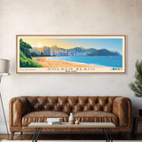 Golden Beach, Hong Kong Panoramic Beach Print, Vacation Gift, Hong Kong Wall Art, Beach Painting, Beach Decor, Beach Painting