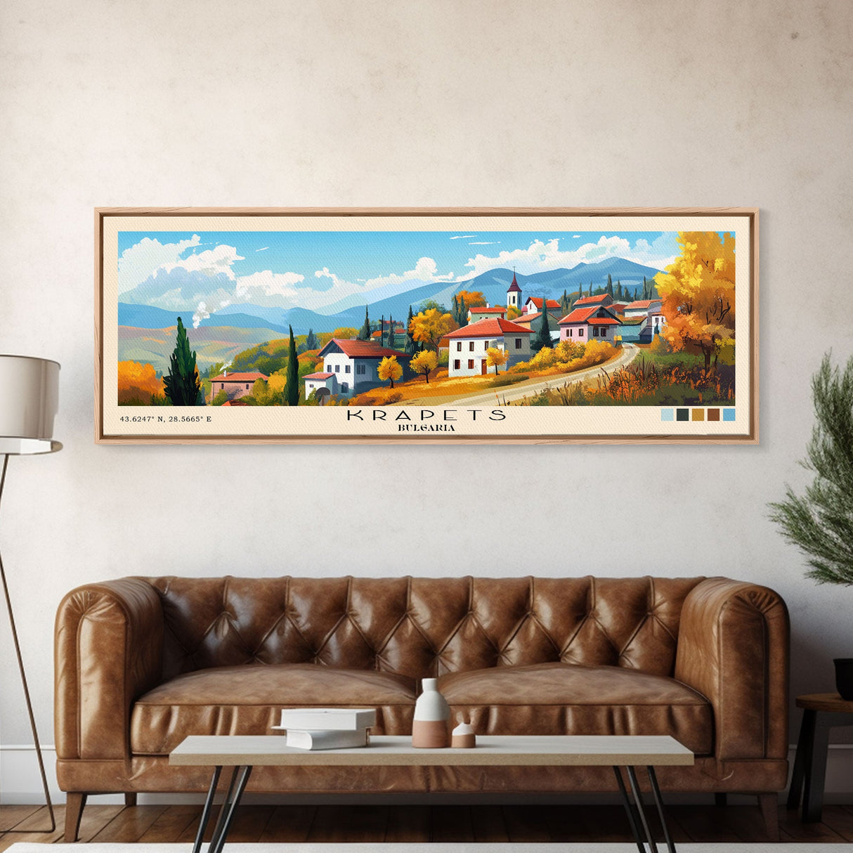 Krapets, Bulgaria Panoramic Print, Vacation Gift, Bulgaria Wall Art, Vacation Wall Art, Vacatation Memories, Beach Decor, Beach Or Lakehouse Art