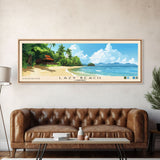 Lazy Beach, Cambodia Panoramic Print, Vacation Gift, Cambodia Wall Art, Vacation Wall Art, Vacatation Memories, Beach Decor, Beach Or Lakehouse Art