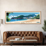 Tong Fuk Beach, Hong Kong Panoramic Print, Vacation Gift, Hong Kong Wall Art, Vacation Wall Art, Vacatation Memories, Beach Decor, Beach Or Lakehouse Art