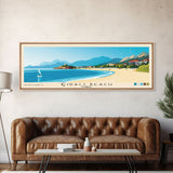 Çıralı Beach, Turkey Panoramic Print, Vacation Gift, Turkey Wall Art, Beach Painting, Beach Decor, Beach Or Lakehouse Art