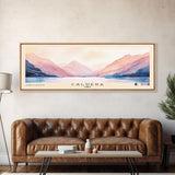 Caldera, Chile Watercolor Print, Vacation Gift, Chile Wall Art, Beach Painting, Beach Decor, Large Wall Art, Wood Frame Art
