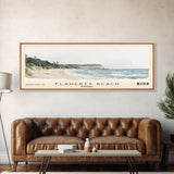 Flaherty Beach, Australia Watercolor Print, Vacation Gift, Australia Wall Art, Beach Painting, Beach Decor, Large Wall Art, Wood Frame Art
