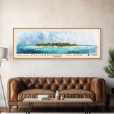 Fulhadhoo Island, Maldives Watercolor Beach Print, Vacation Gift, Maldives Wall Art, Beach Painting, Beach Decor, Beach Painting