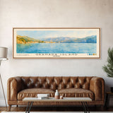 Granada Island, Granada Watercolor Print, Vacation Gift, Granada Wall Art, Beach Painting, Beach Decor, Large Wall Art, Wood Frame Art