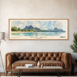 Gris Gris, Mauritius Watercolor Beach Print, Vacation Gift, Mauritius Wall Art, Beach Painting, Beach Decor, Beach Painting