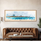 Isla Mujeres, Mexico Watercolor Beach Print, Vacation Gift, Mexico Wall Art, Beach Painting, Beach Decor, Beach Painting