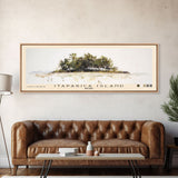 Itaparica Island, Brazil Watercolor Beach Print, Vacation Gift, Brazil Wall Art, Beach Painting, Beach Decor, Beach Painting