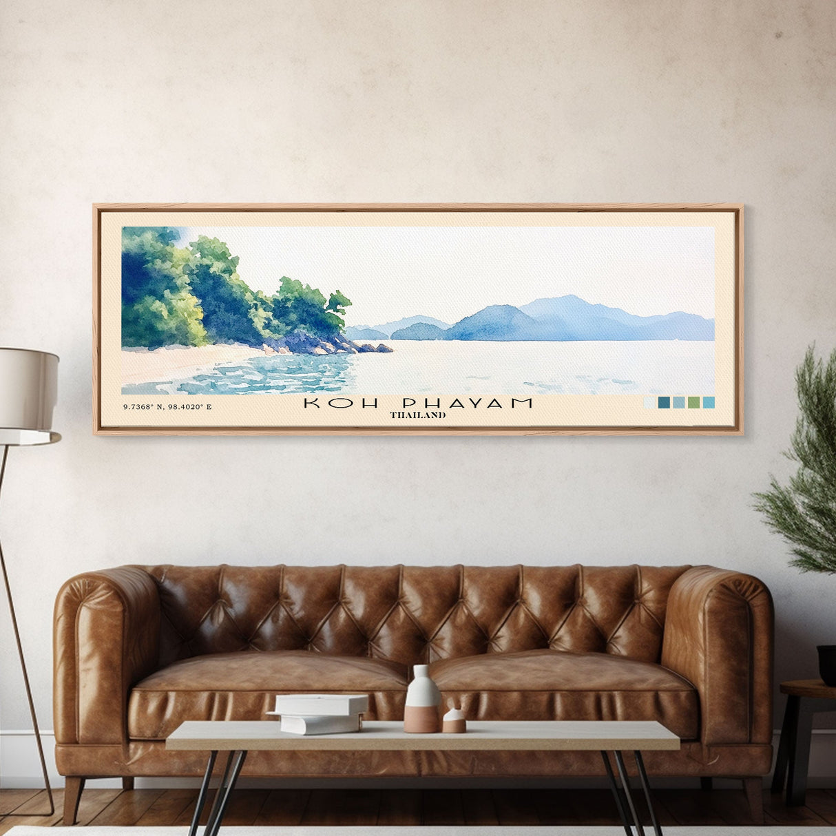 Koh Phayam, Thailand Watercolor Beach Print, Vacation Gift, Thailand Wall Art, Beach Painting, Beach Decor, Beach Painting