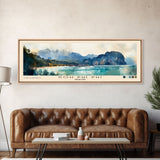 Koh Phi Phi, Thailand Watercolor Print, Vacation Gift, Thailand Wall Art, Beach Painting, Beach Decor, Large Wall Art, Wood Frame Art