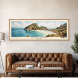 Koh Tao, Thailand Watercolor Print, Vacation Gift, Thailand Wall Art, Beach Painting, Beach Decor, Large Wall Art, Wood Frame Art